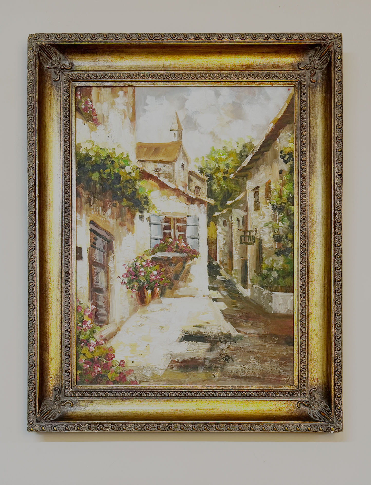 Par de Óleos con Paisajes Urbanos