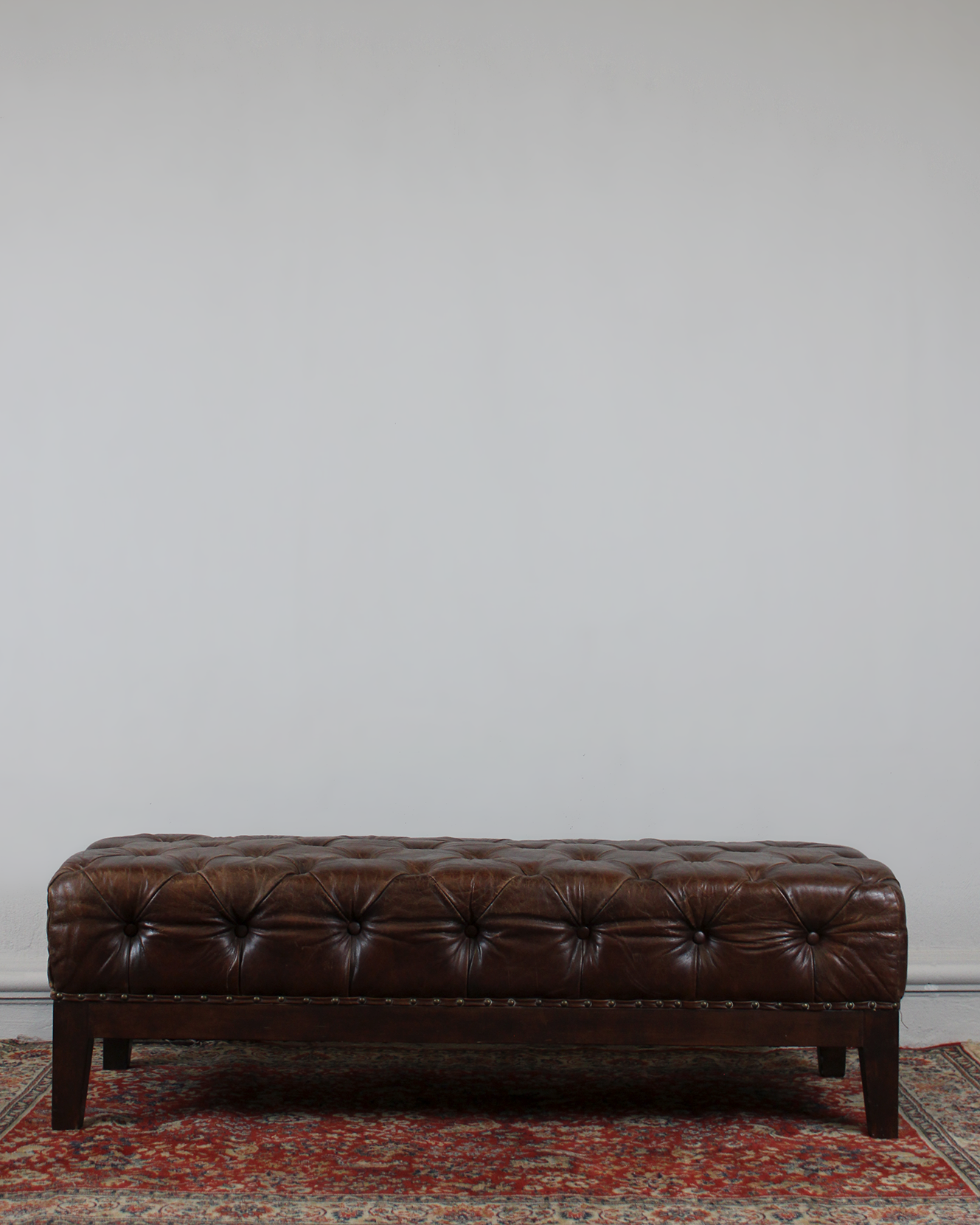 banco de piel vintage