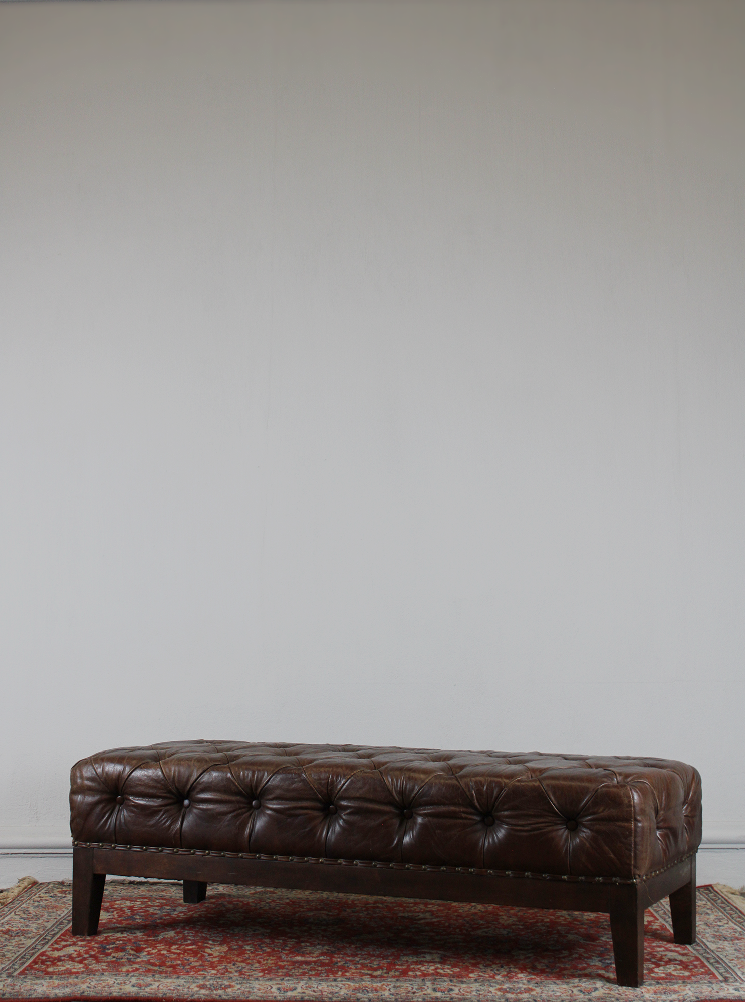 banco de piel vintage