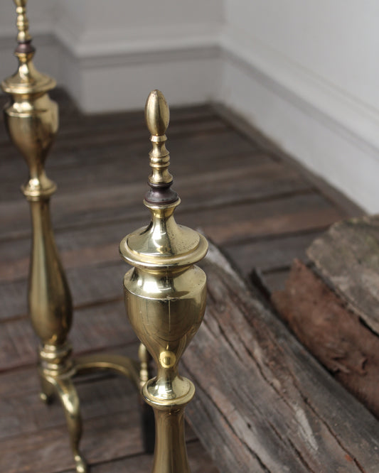 Par de Andirones de Latón | Casa Perlo