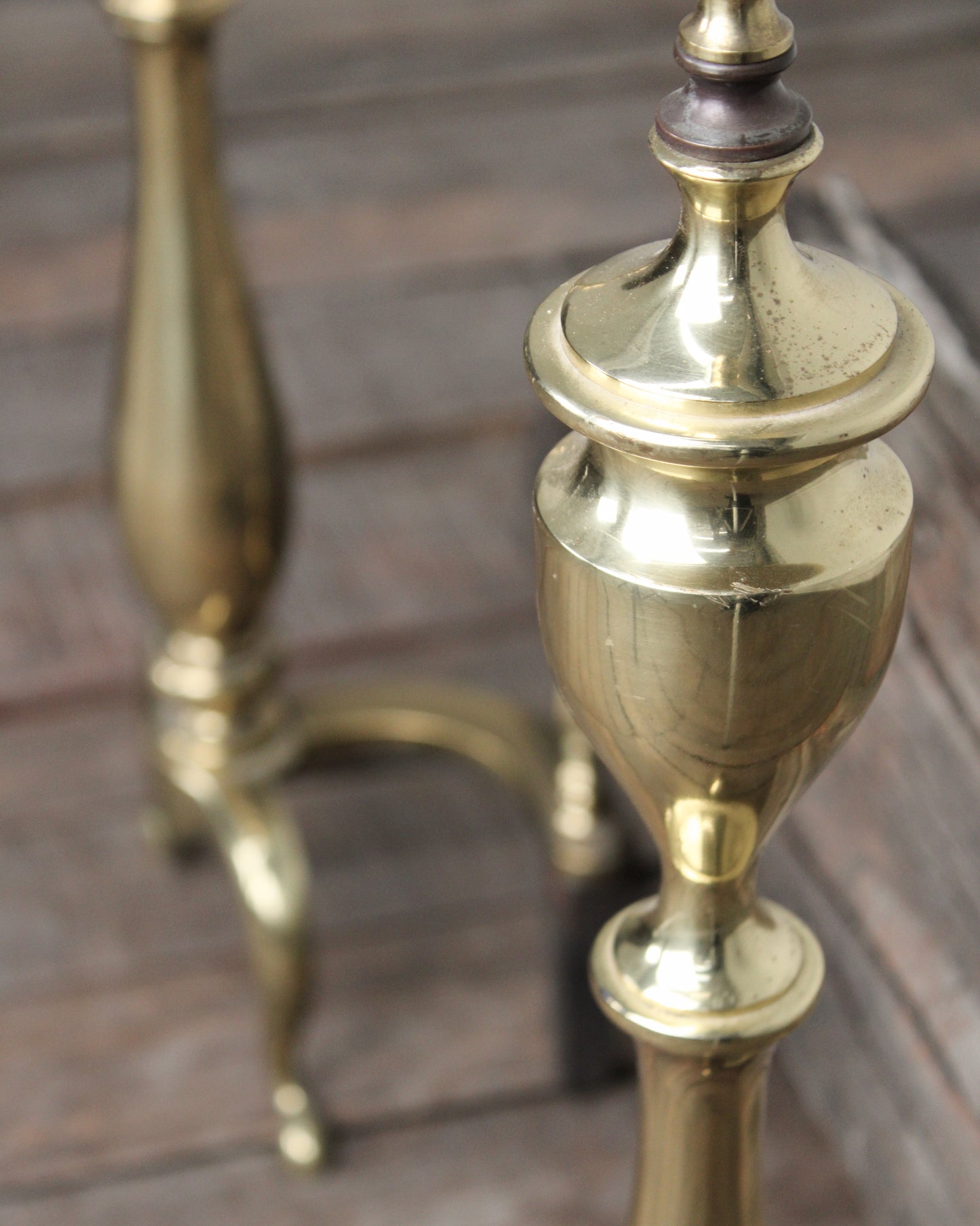 Par de Andirones de Latón | Casa Perlo