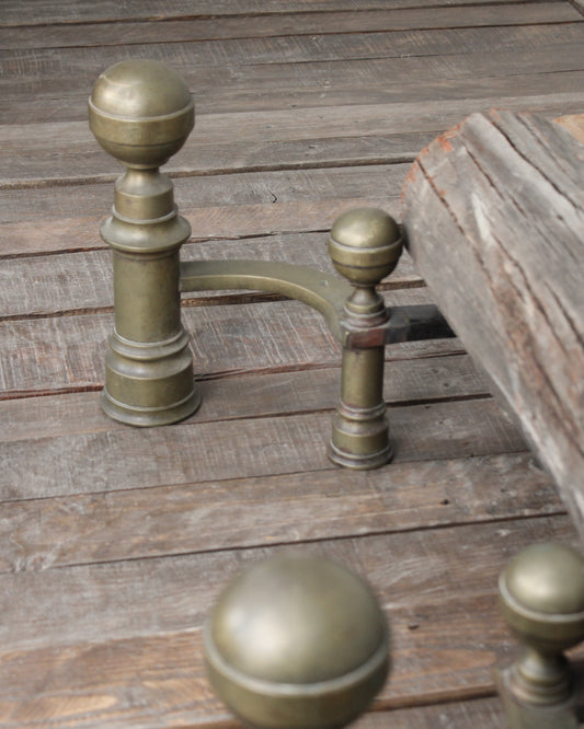 Par de Andirones de Bronce | Casa Perlo