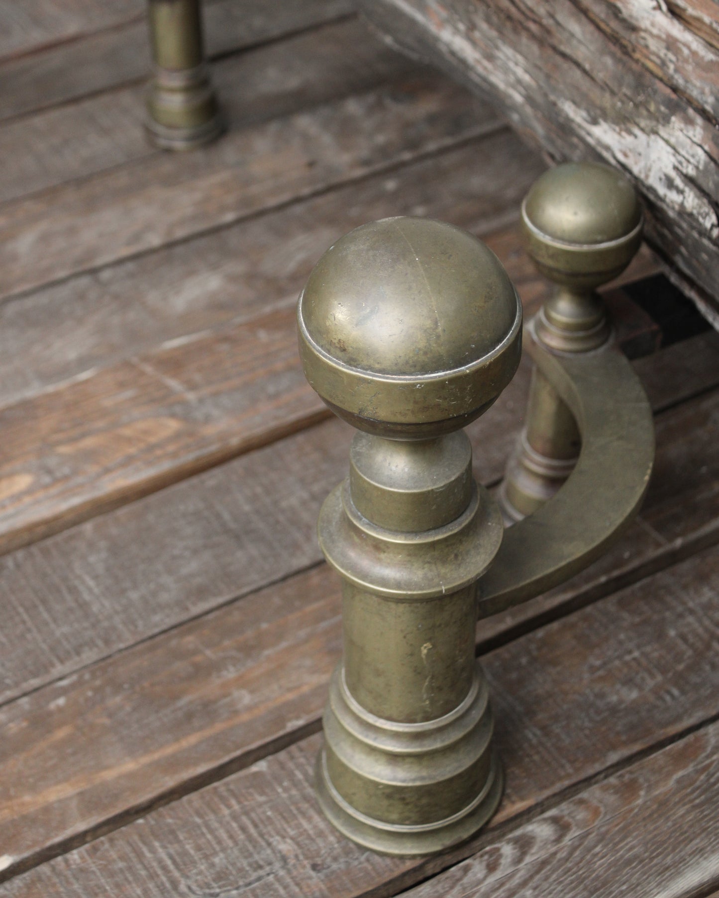 Par de Andirones de Bronce | Casa Perlo