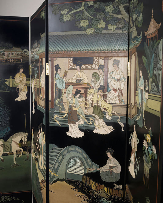 Biombo Oriental Vintage | Casa Perlo