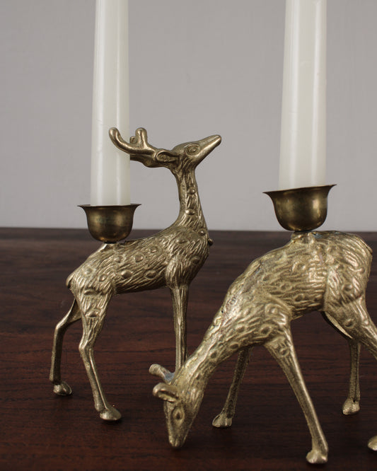 Par de Candeleros de Ciervo | Casa Perlo