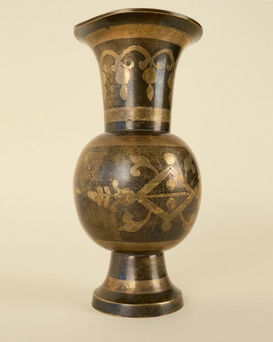 Florero de Latón Vintage