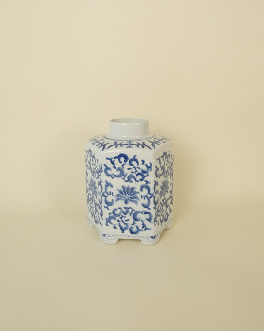 Jarrón de Porcelana Oriental Vintage