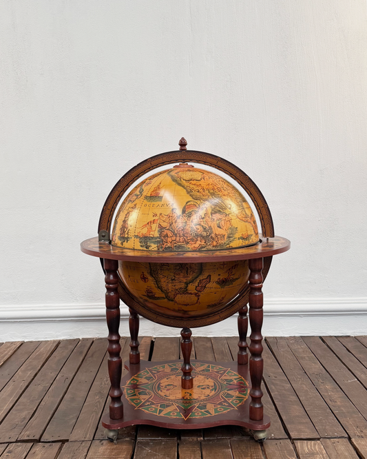 Globo Terráqueo Vintage Licorera | Casa Perlo