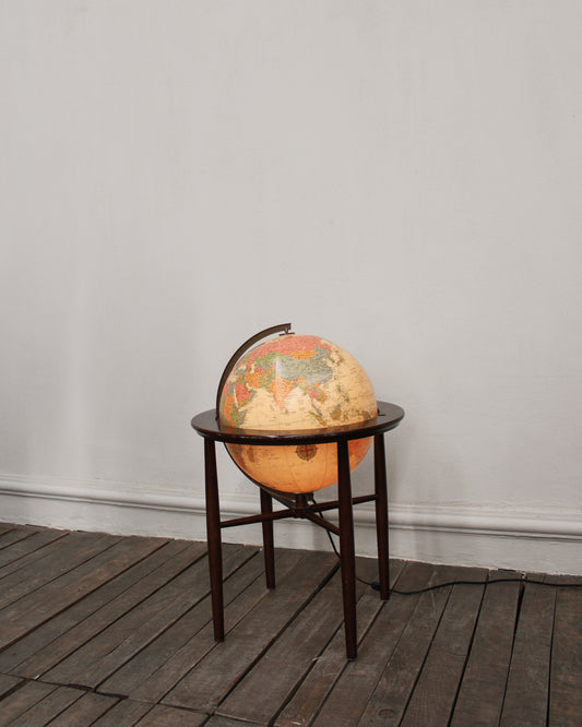 Globo Terráqueo Iluminado Vintage | Casa Perlo