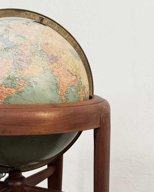 Globo Terráqueo Vintage Iluminado | Casa Perlo