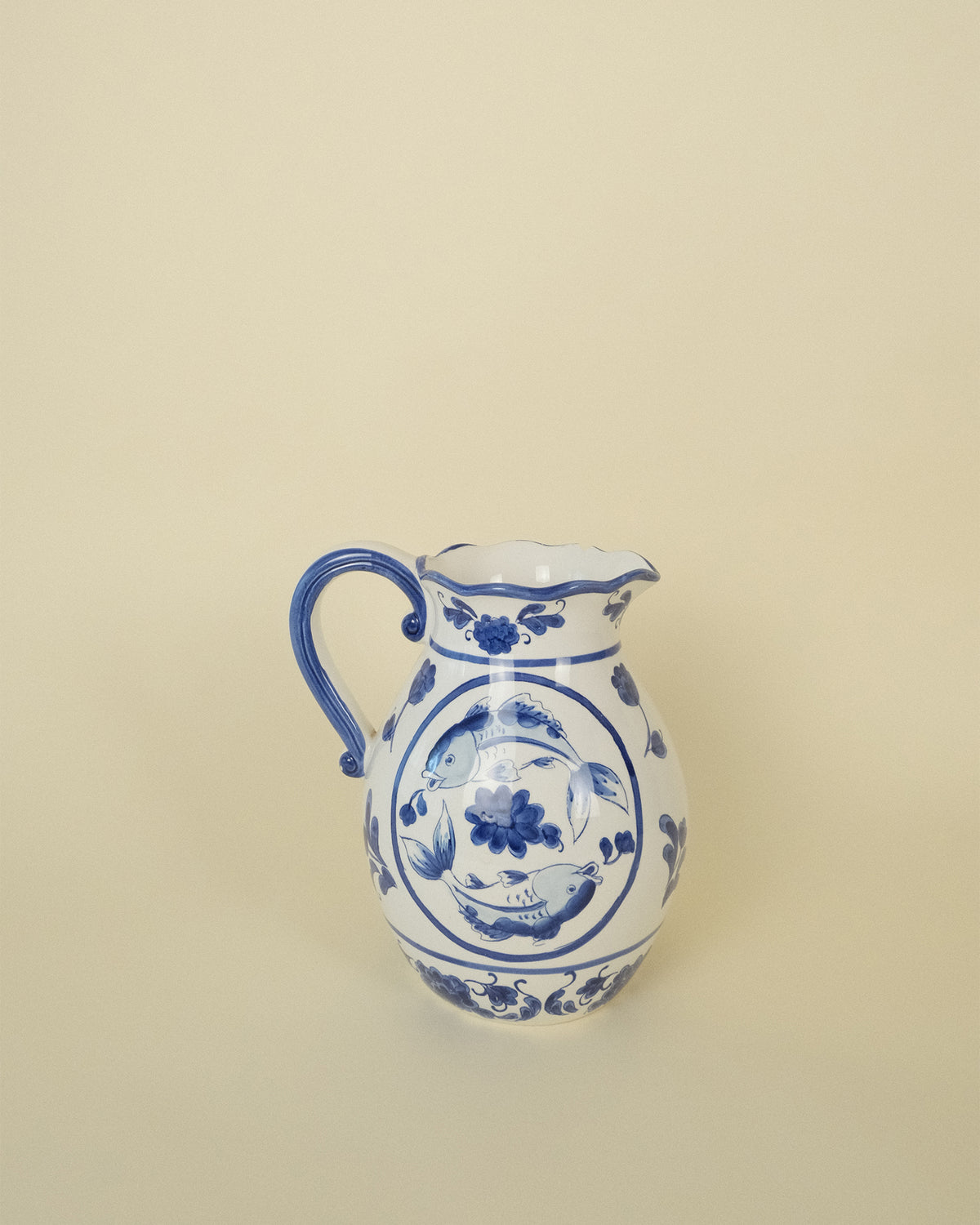 Jarra de Cerámica Oriental Vintage