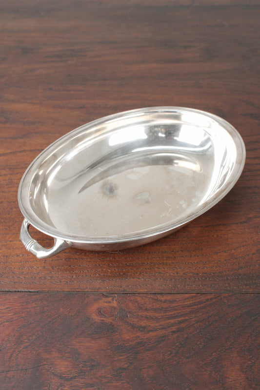 Plato Plateado Vintage | Casa Perlo