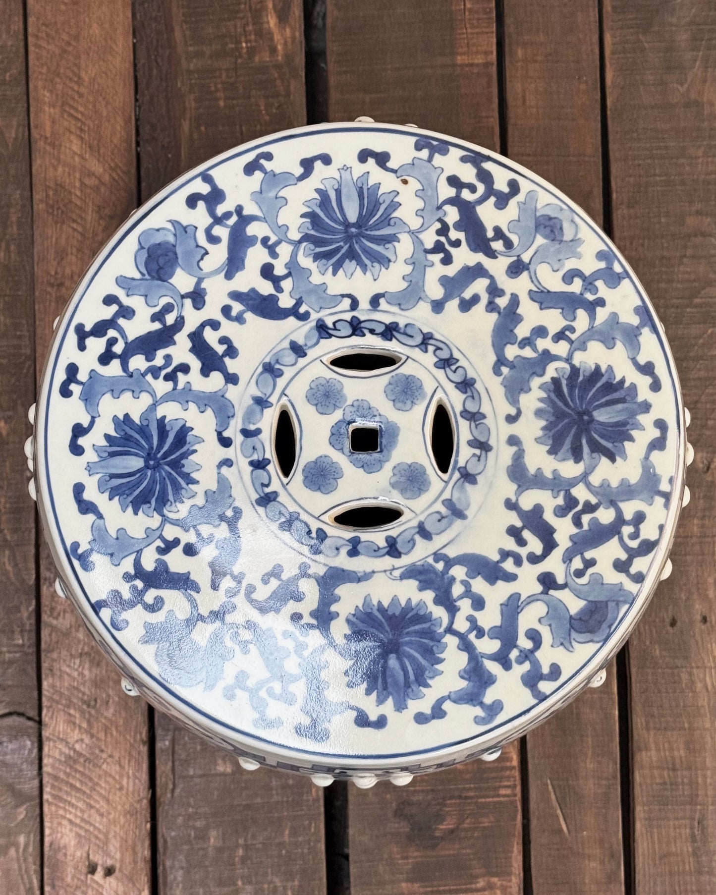 Taburete Vintage de Porcelana | Casa Perlo