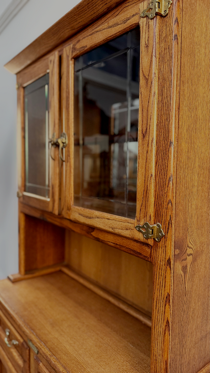 Vitrina Vintage de Encino Americano | Casa Perlo