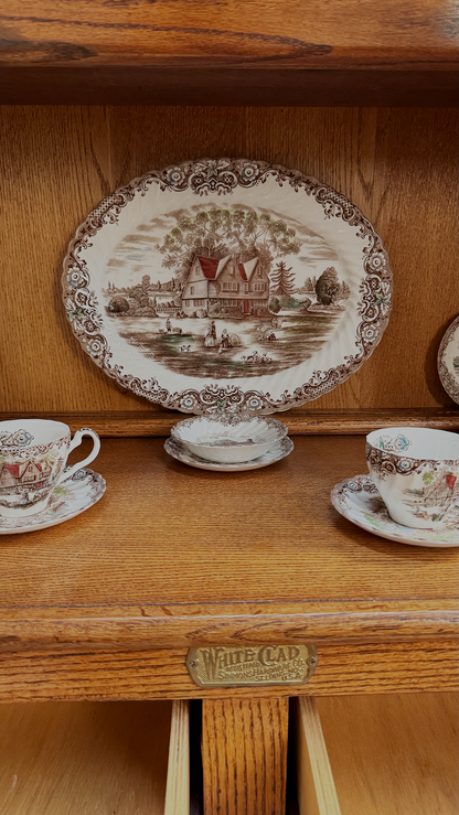Vitrina Vintage de Encino Americano | Casa Perlo