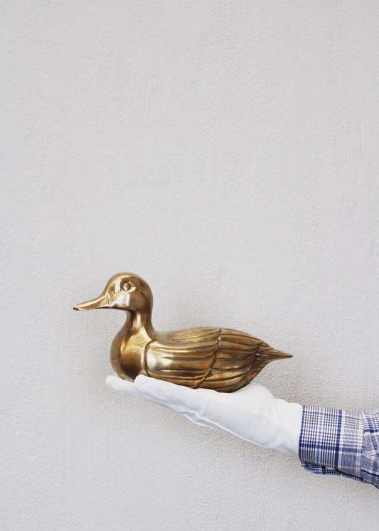 pato de laton vintage