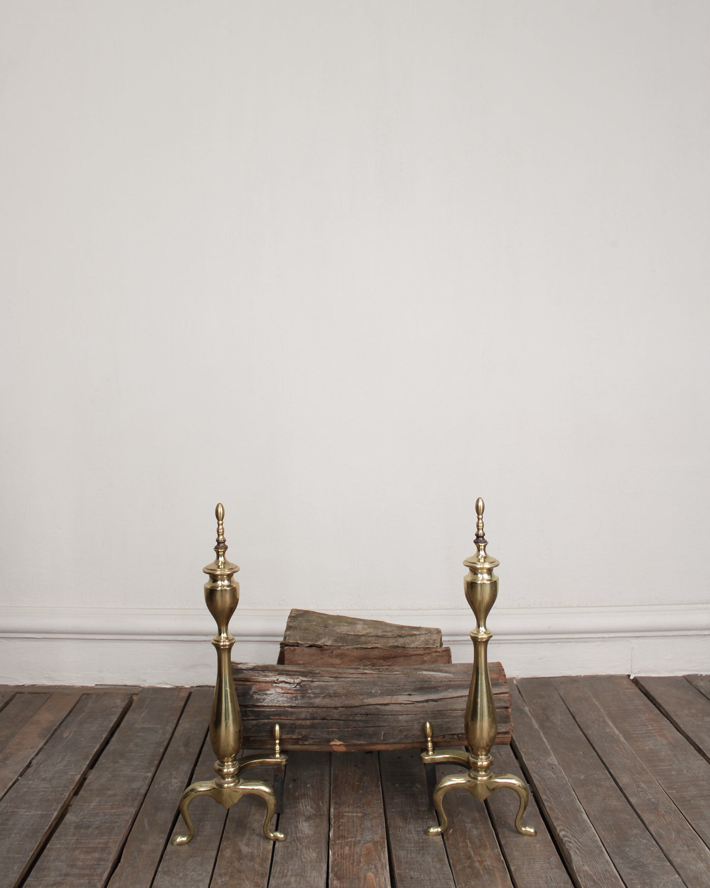 Par de Andirones de Latón | Casa Perlo