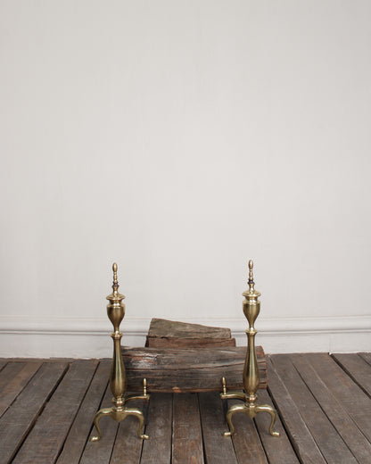 Par de Andirones de Latón | Casa Perlo