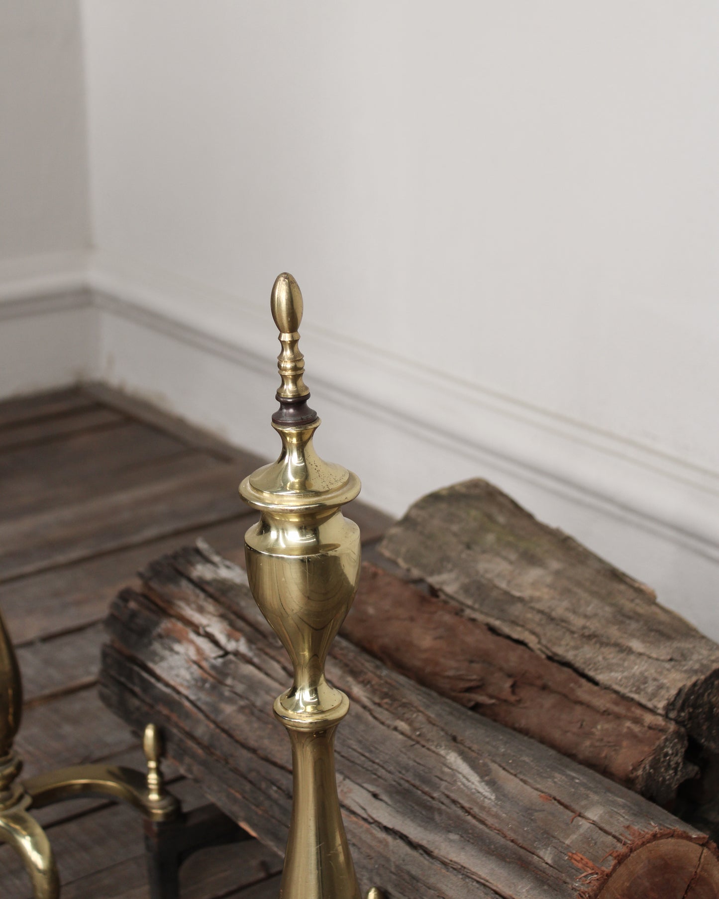 Par de Andirones de Latón | Casa Perlo