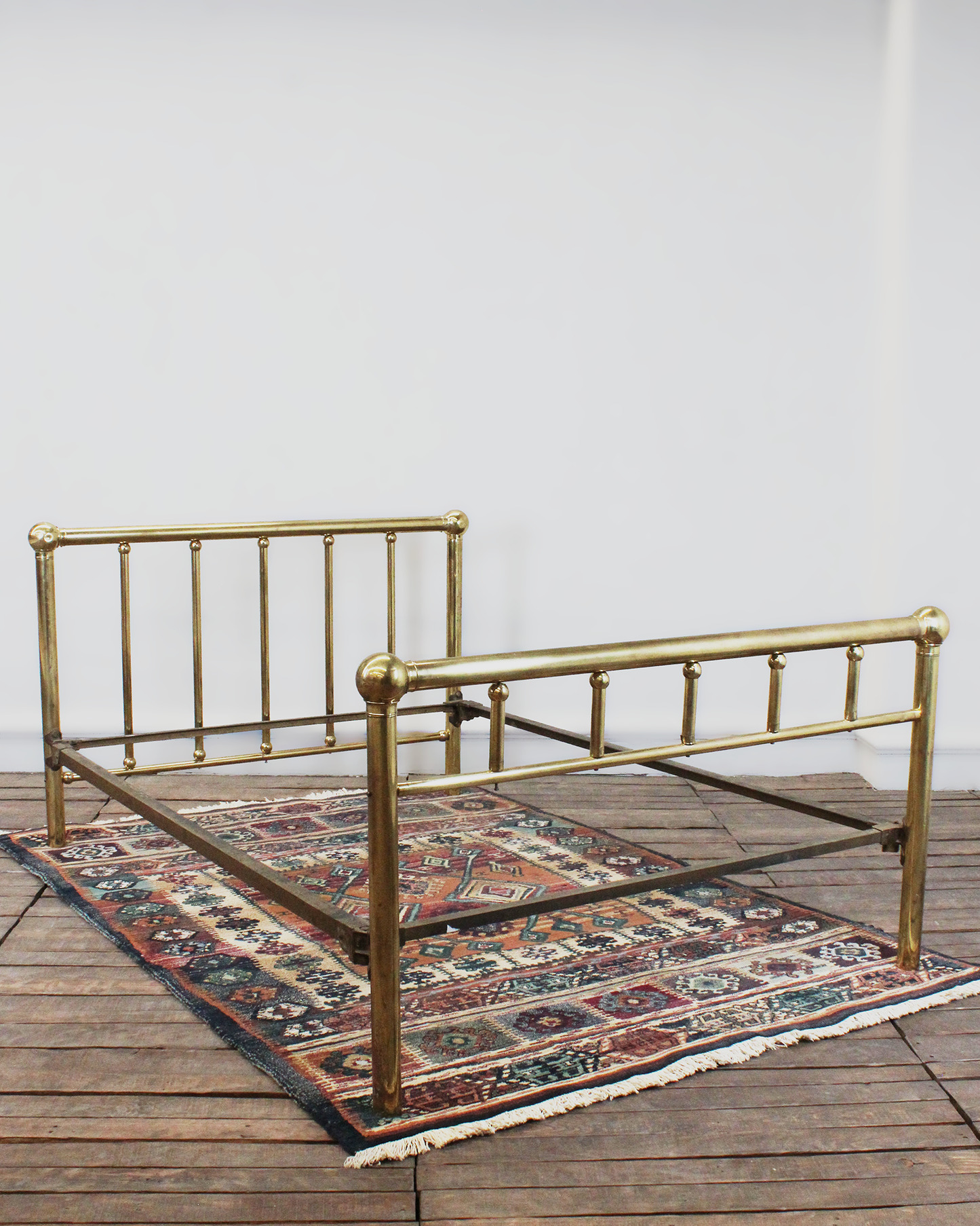 Estructura Antigua de Cama Matrimonial de Latón | Casa Perlo