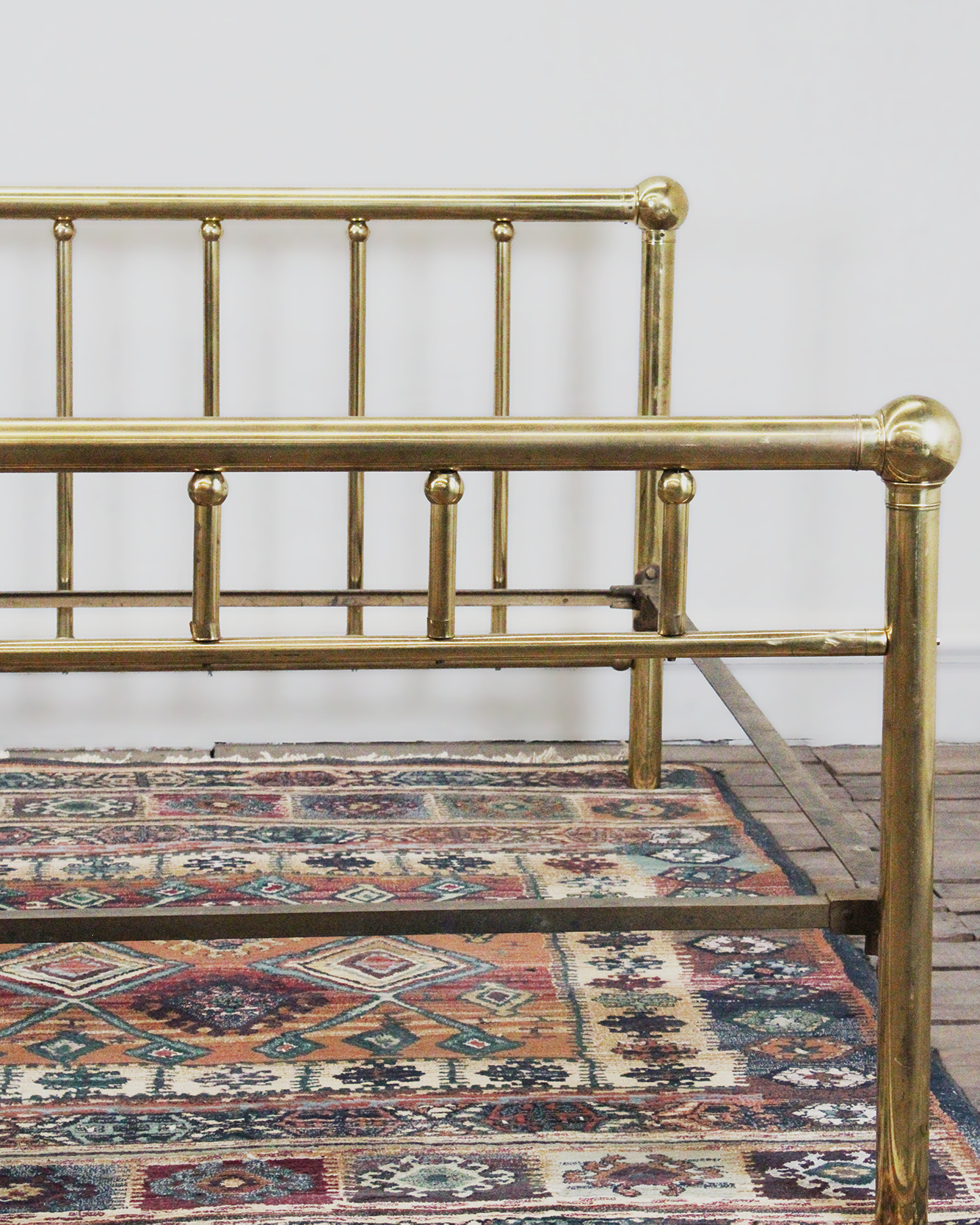 Estructura Antigua de Cama Matrimonial de Latón | Casa Perlo