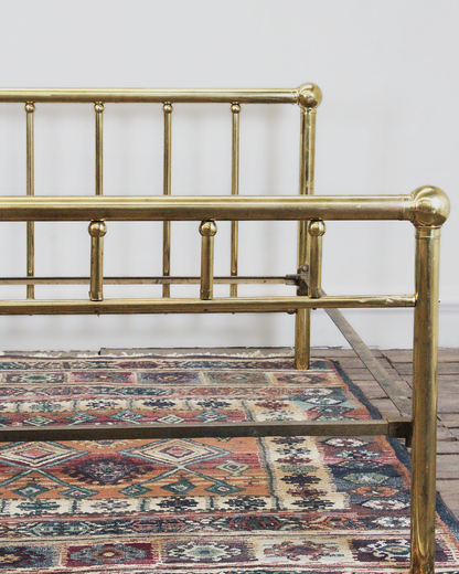 Estructura Antigua de Cama Matrimonial de Latón | Casa Perlo