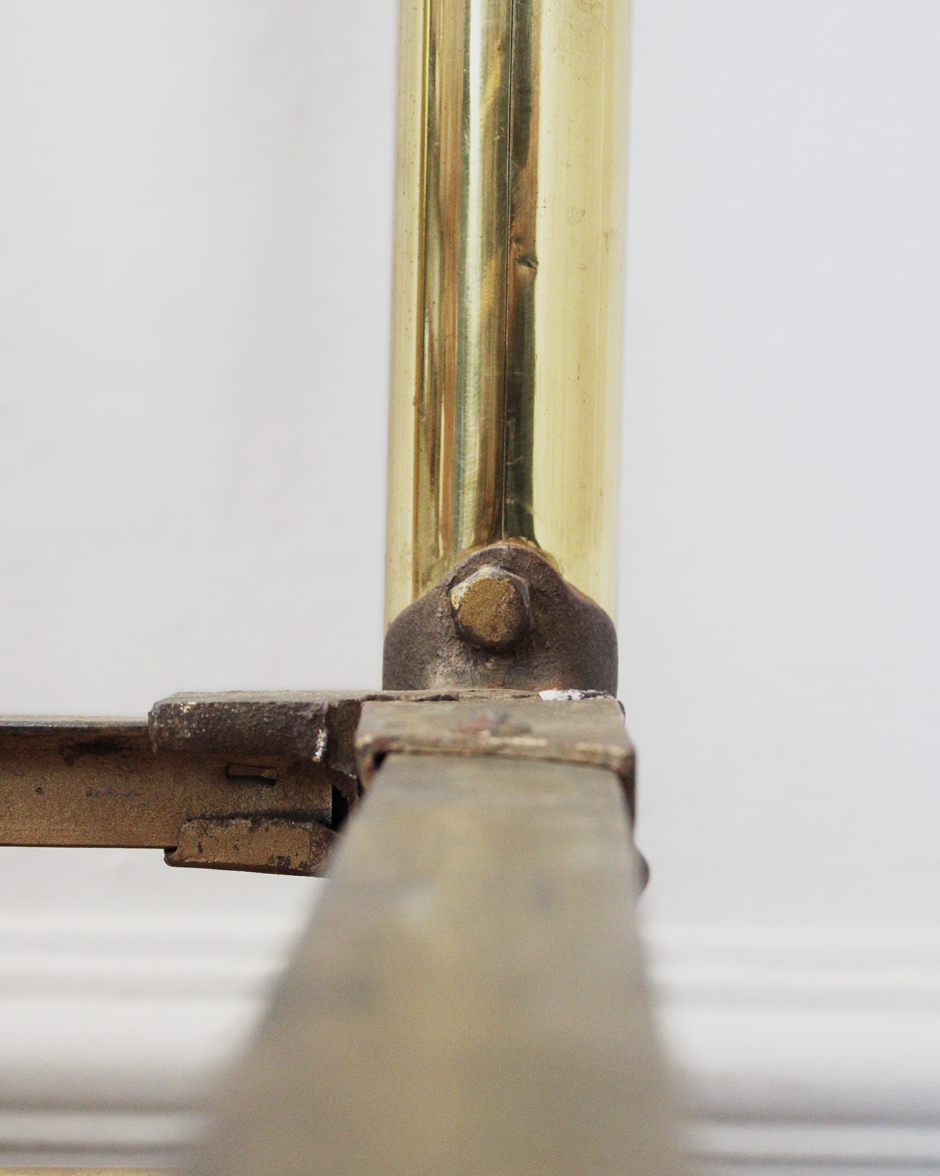 Estructura Antigua de Cama Matrimonial de Latón | Casa Perlo