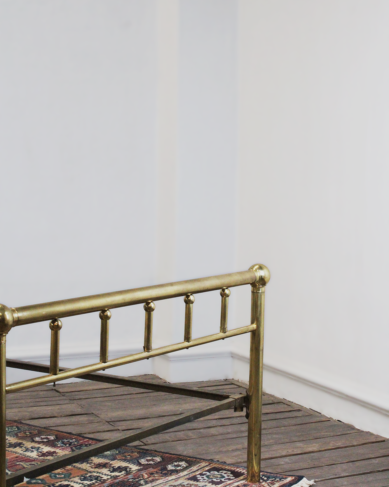 Estructura Antigua de Cama Matrimonial de Latón | Casa Perlo