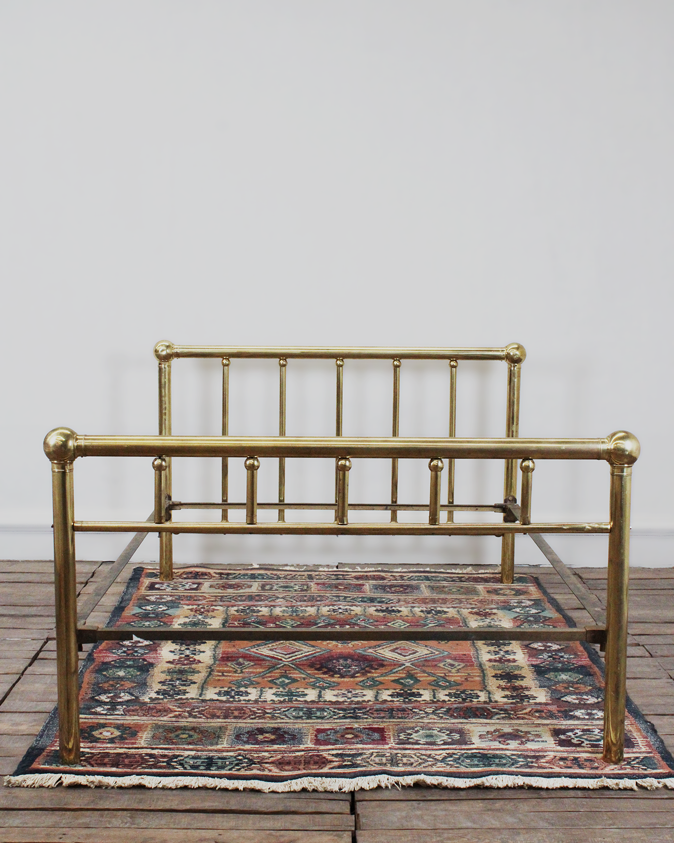 Estructura Antigua de Cama Matrimonial de Latón | Casa Perlo