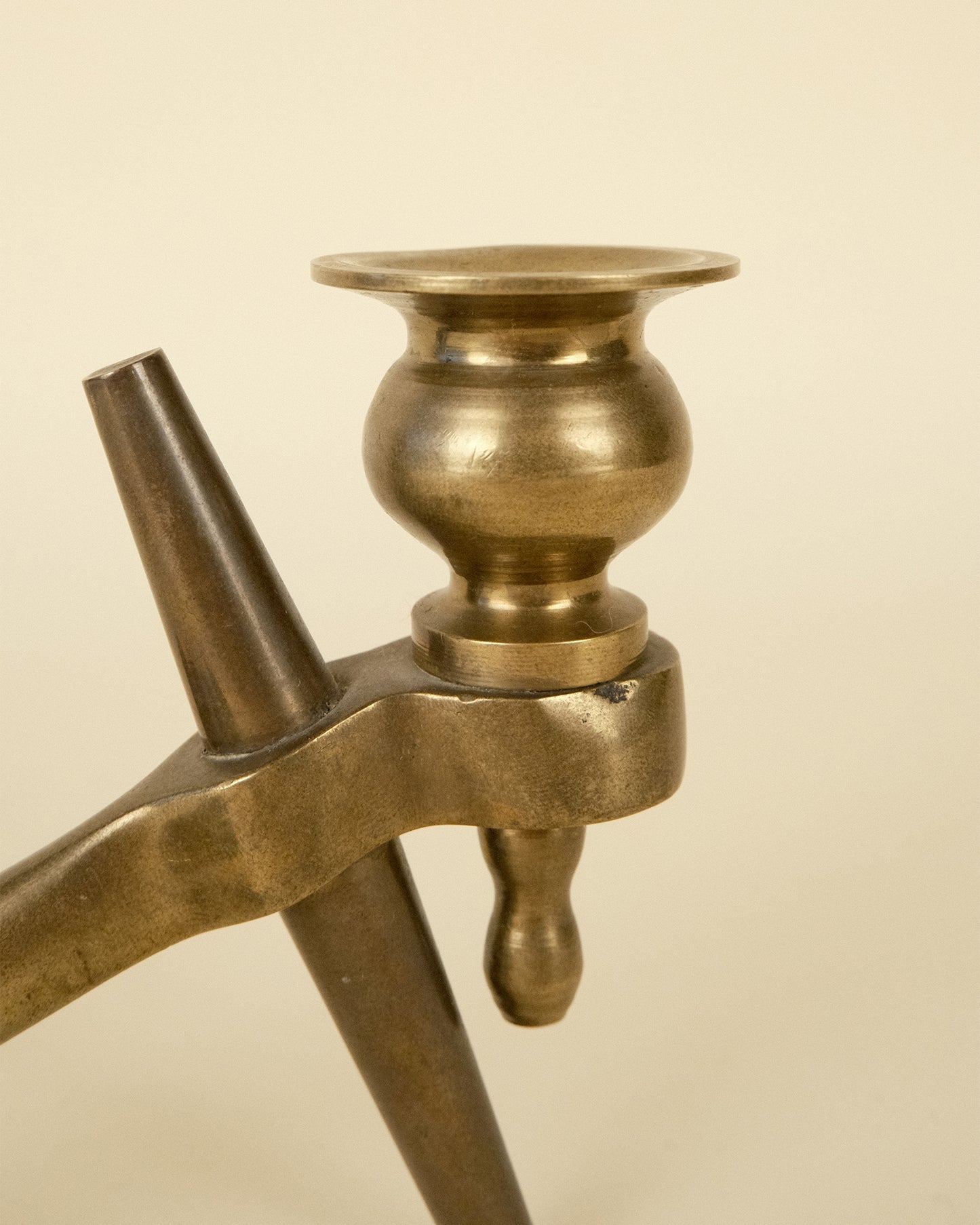 Candelero Ancla de Latón Vintage