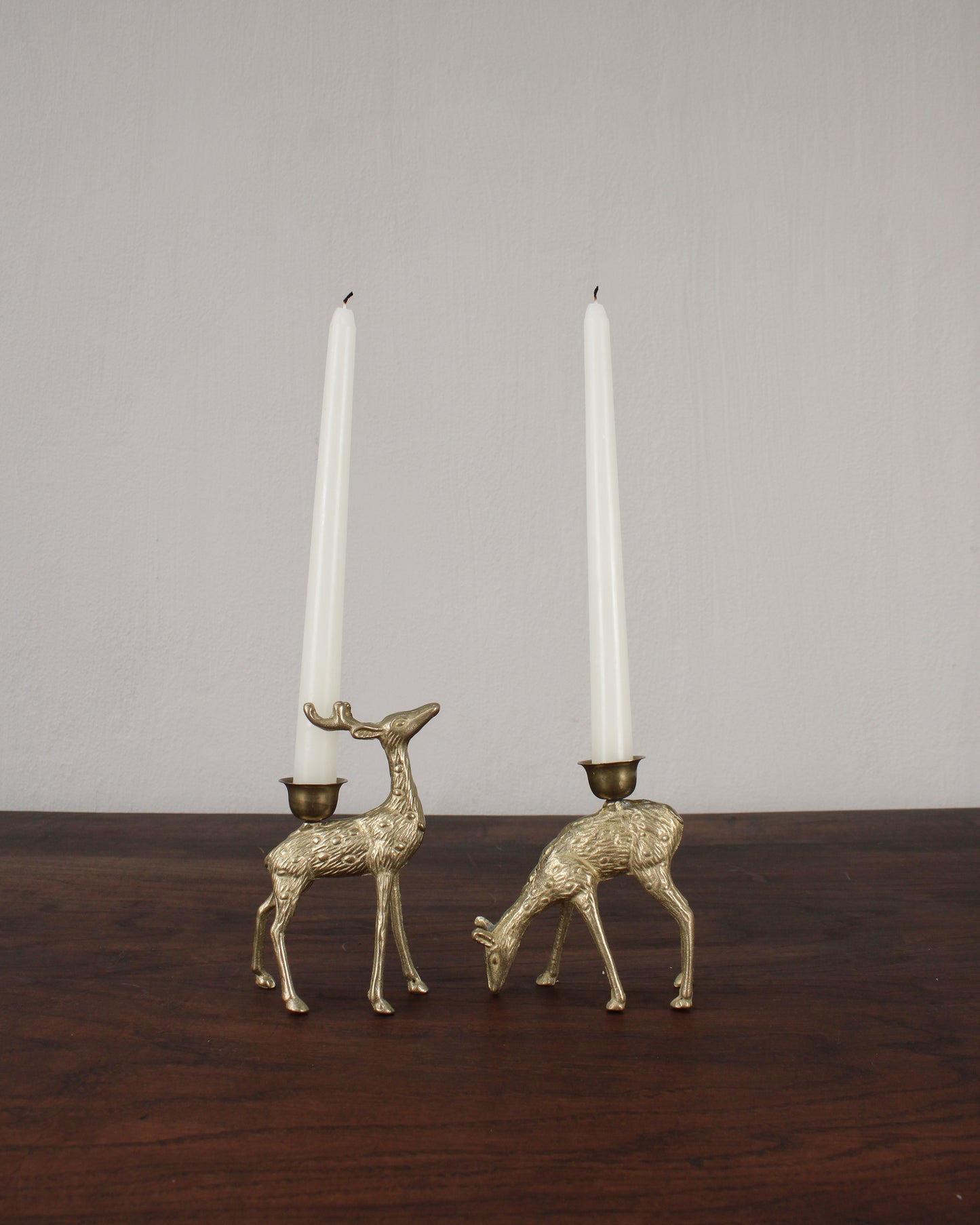 Par de Candeleros de Ciervo | Casa Perlo