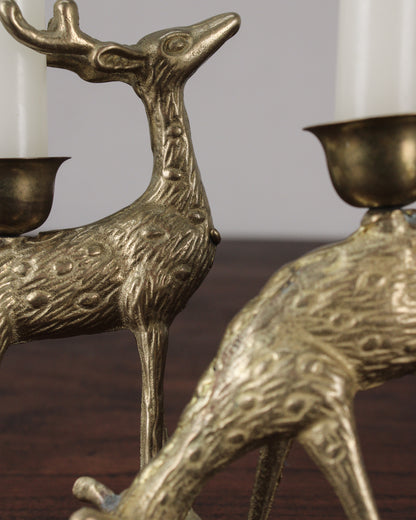 Par de Candeleros de Ciervo | Casa Perlo