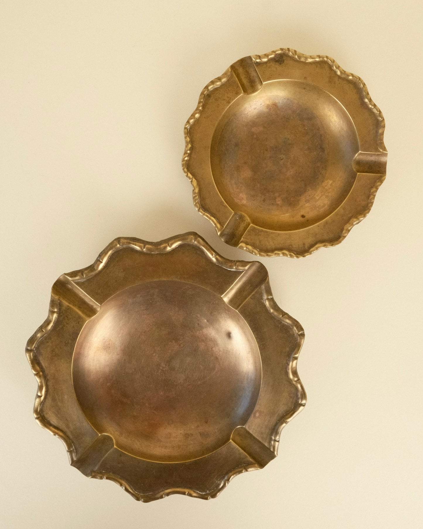 Lote de Ceniceros de Latón Vintage