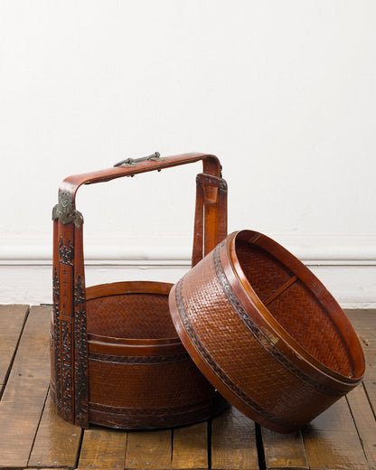 Cesta Oriental Antigua | Casa Perlo