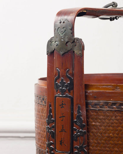 Cesta Oriental Antigua | Casa Perlo