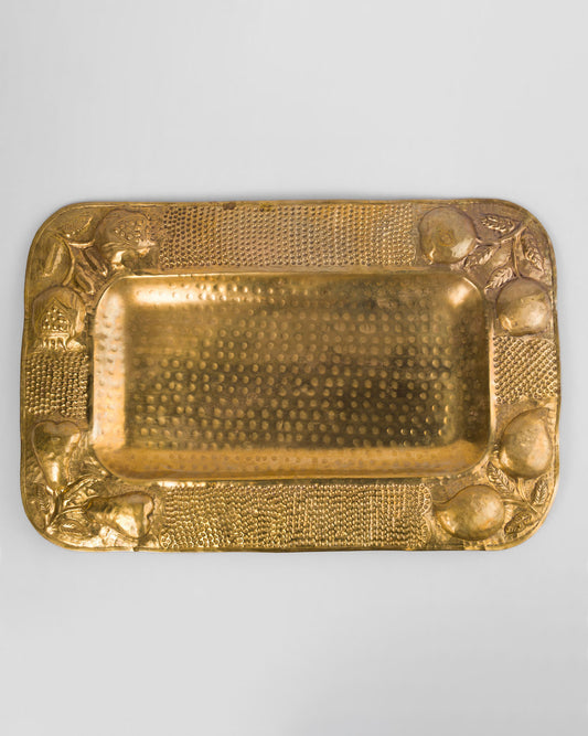 Charola de Latón con Frutas | Casa Perlo