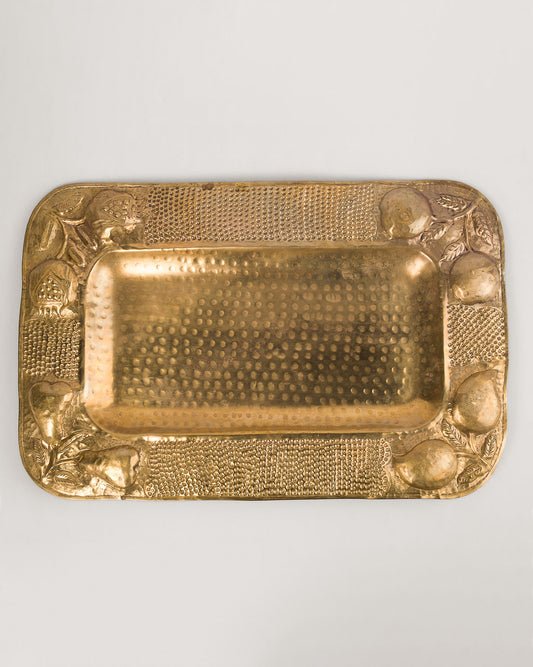 Charola de Latón con Frutas | Casa Perlo