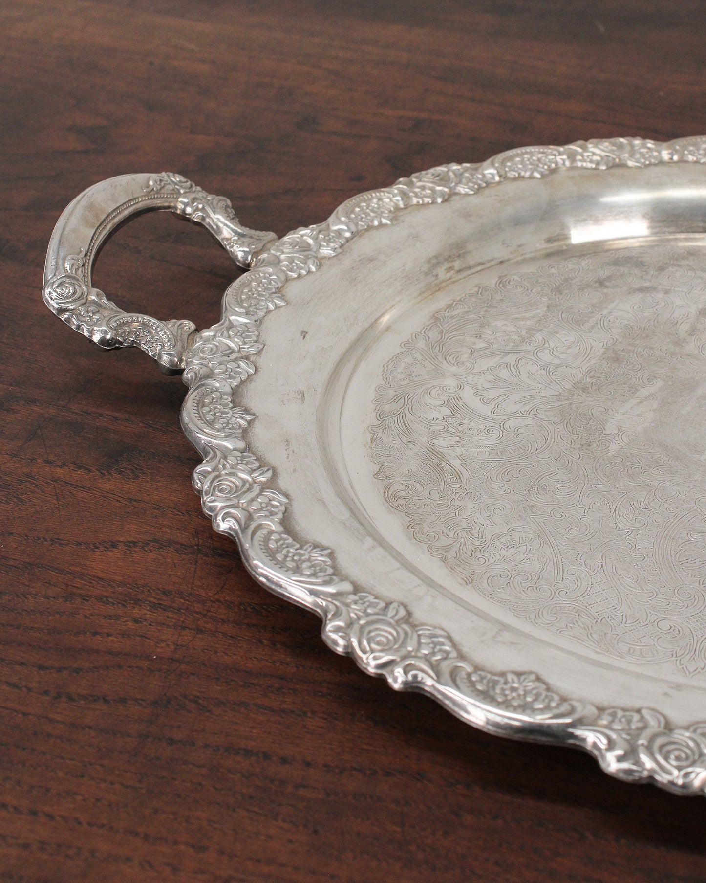 Charola Plateada Vintage | Casa Perlo