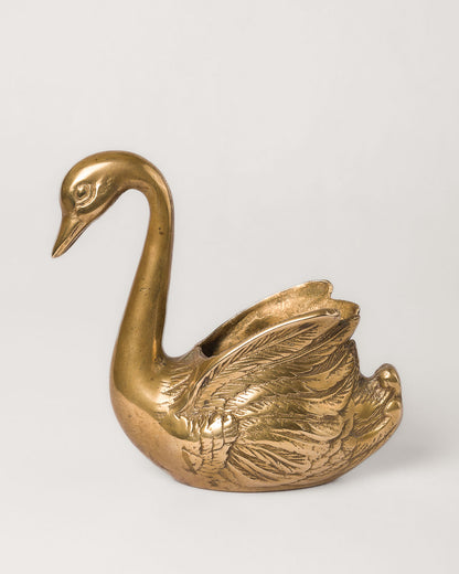 Cisne de Latón Vintage | Casa Perlo