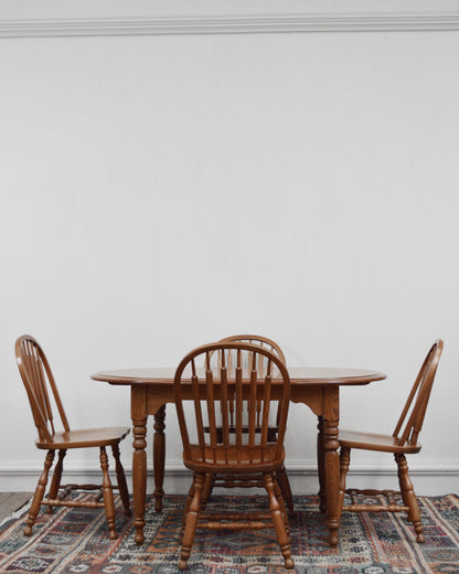 Comedor Vintage de Encino Americano | Casa Perlo