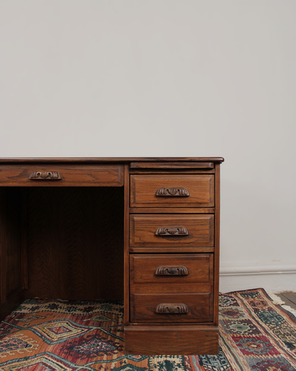 Escritorio Vintage de Encino Americano | Casa Perlo