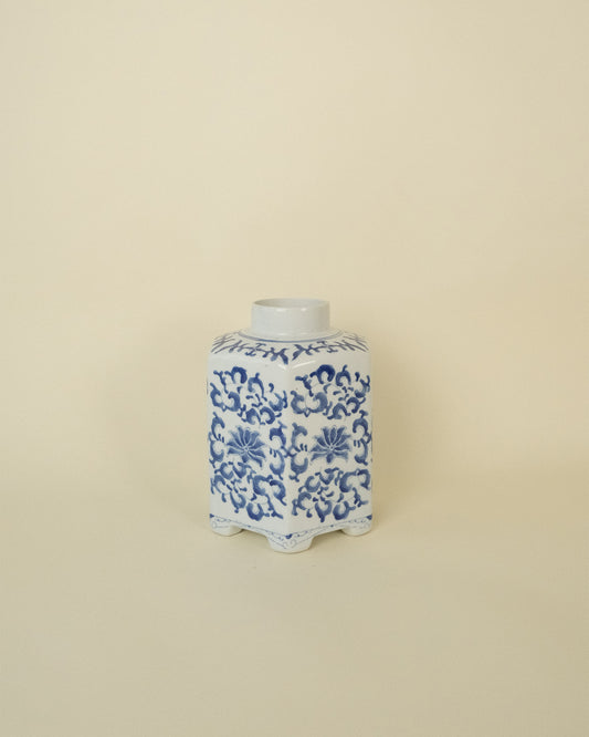 Jarrón de Porcelana Oriental Vintage