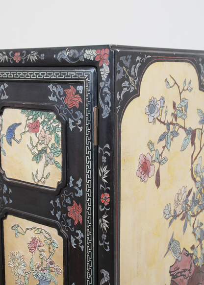 Gabinete Negro Oriental Vintage | Casa Perlo