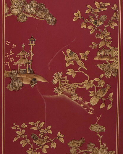 Gabinete Oriental en Rojo Laqueado | Casa Perlo