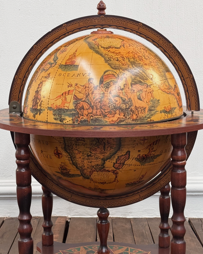 Globo Terráqueo Vintage Licorera | Casa Perlo