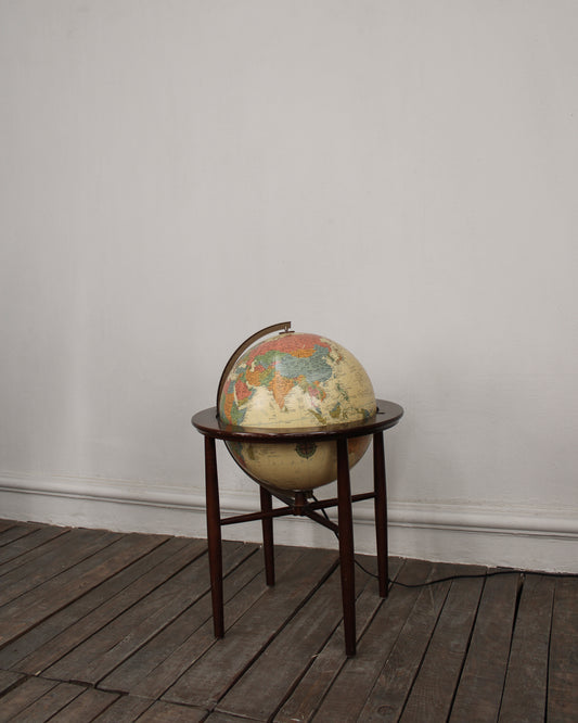 Globo Terráqueo Iluminado Vintage | Casa Perlo