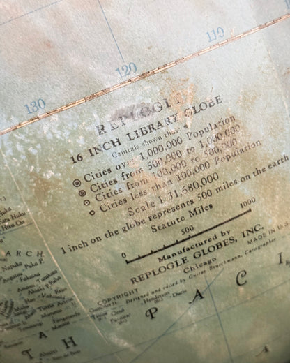 Globo Terráqueo Vintage Iluminado | Casa Perlo