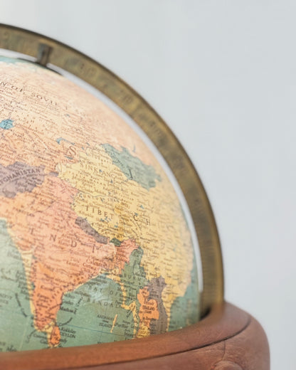 Globo Terráqueo Vintage Iluminado | Casa Perlo