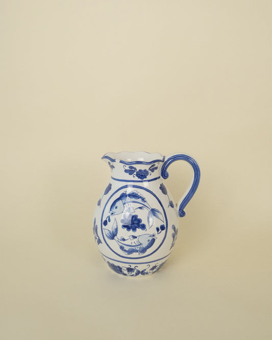 Jarra de Cerámica Oriental Vintage