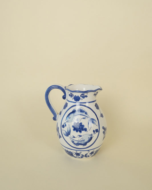 Jarra de Cerámica Oriental Vintage